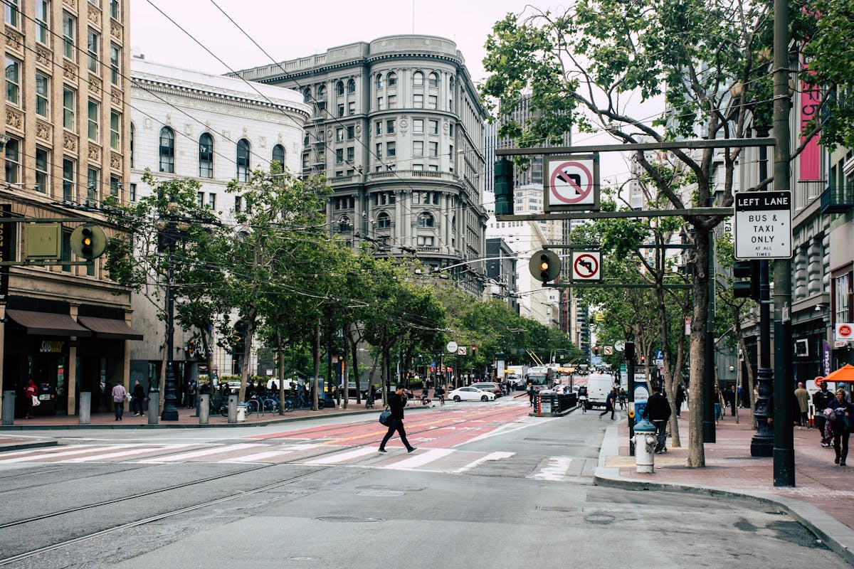 Person Crossing The Street
